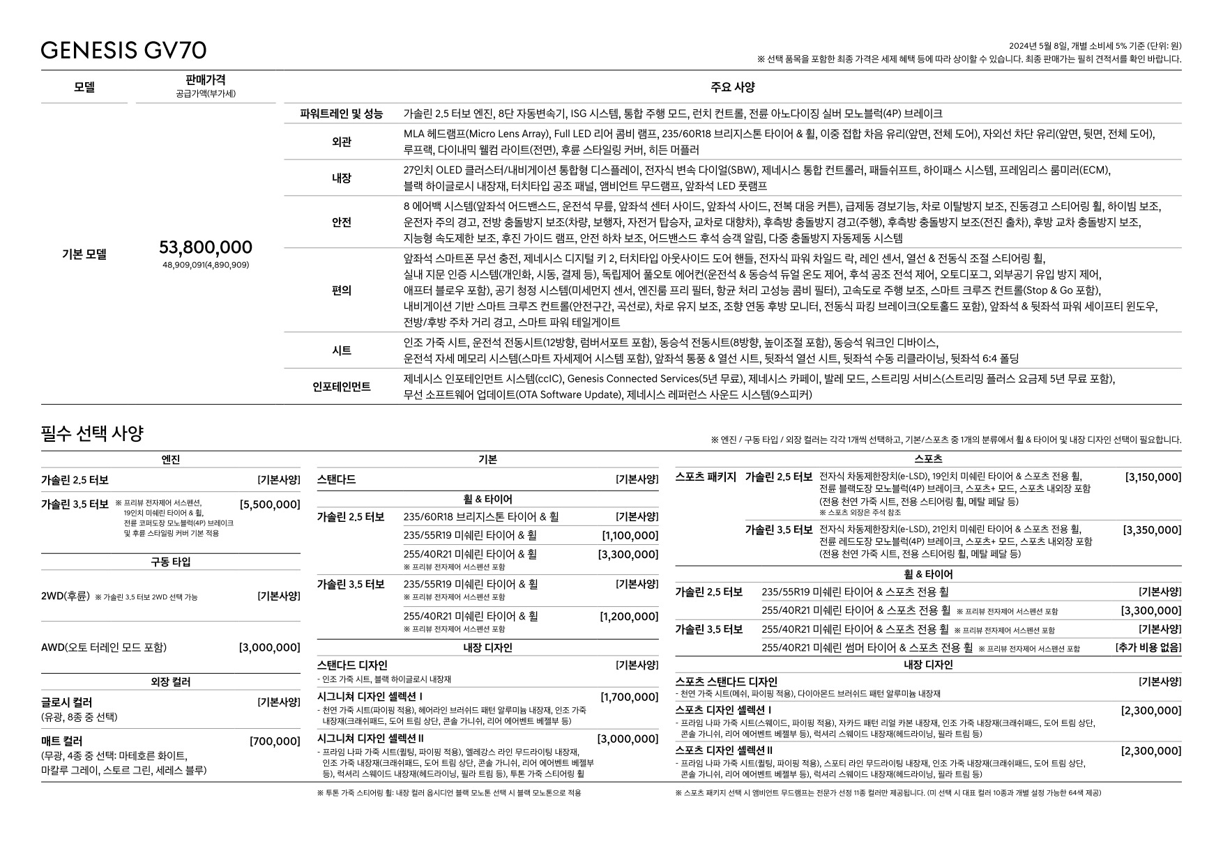 2024 제네시스 제네시스GV70 카탈로그 이미지 - 661738185_hxTN2jkt_genesis-gv70-pricelist-kor-202405_02.jpg
