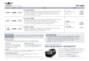 2010 현대 제네시스 카탈로그 이미지