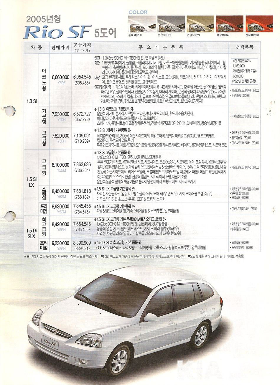 2004 기아 리오SF 카탈로그 이미지 - 33434414_ScgdzxFr_2.JPG