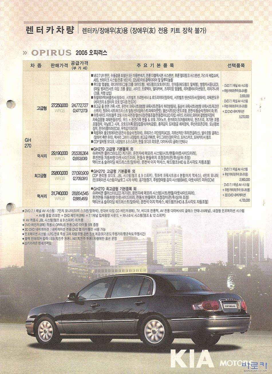 2005 기아 오피러스 카탈로그 이미지 - 33434414_PL4kGU0m_3.jpg