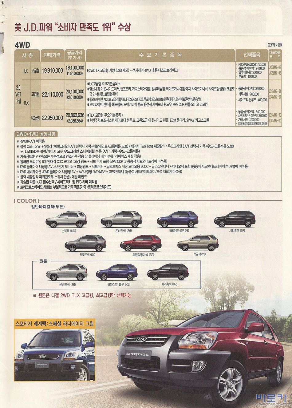 2007 기아 뉴스포티지 카탈로그 이미지 - 33434414_jJFX7wzi_2.JPG