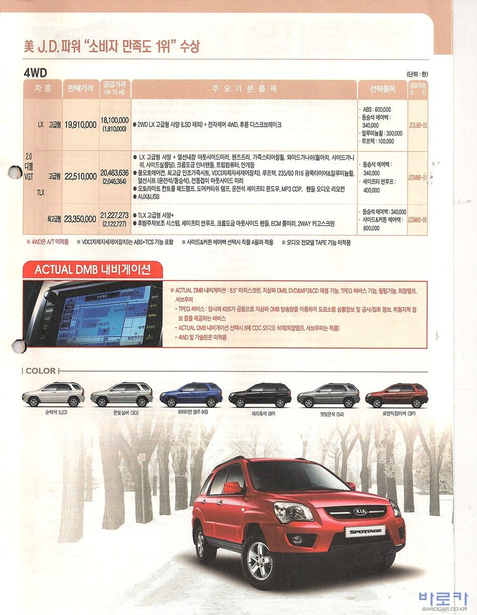 2008 기아 뉴스포티지 카탈로그 이미지 - 33434414_mHnI9qPJ_2.JPG