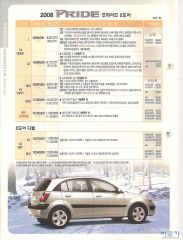 2008 기아 뉴프라이드 카탈로그 이미지