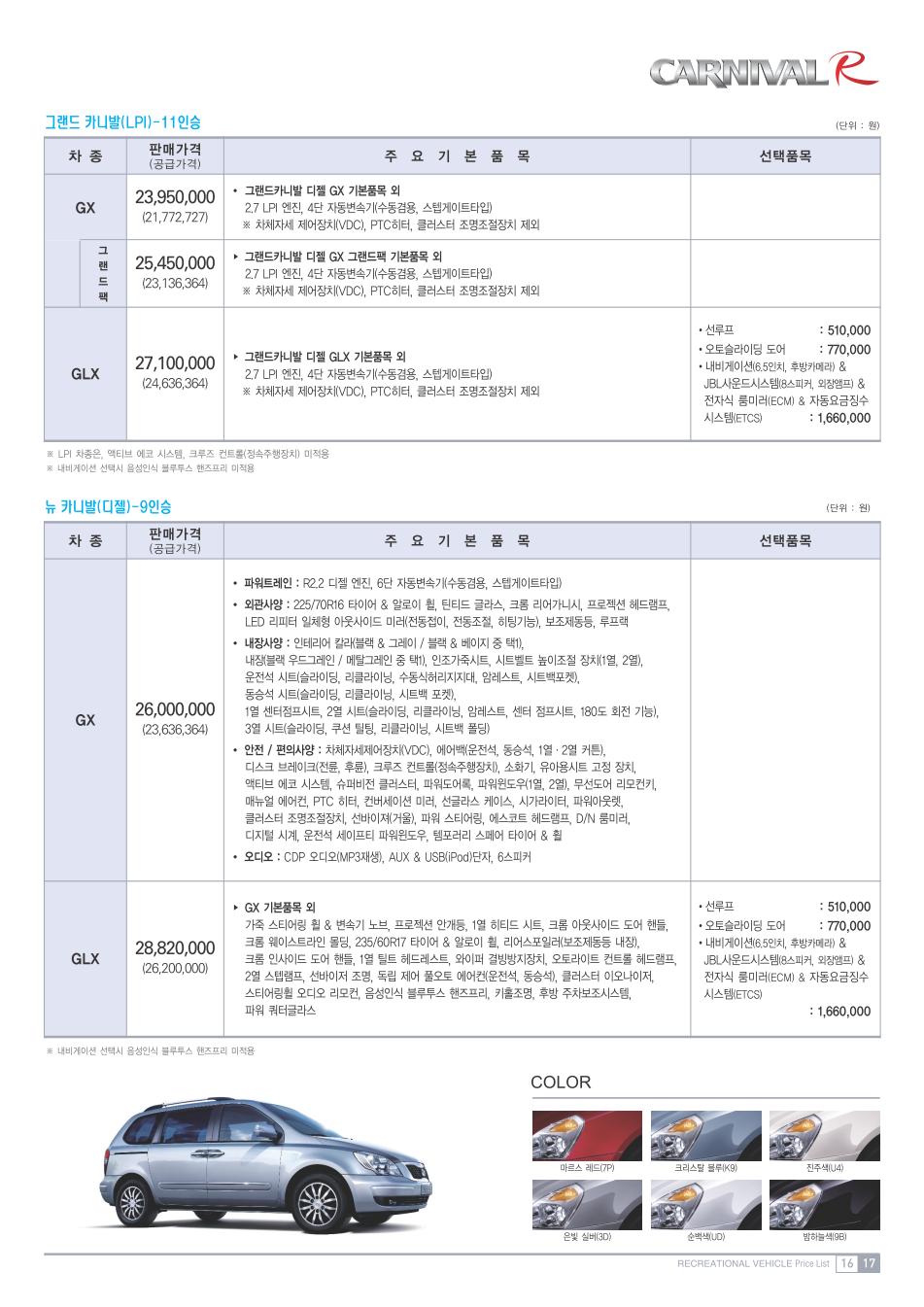 2011 기아 그랜드카니발R/뉴카니발R 첨부 이미지
