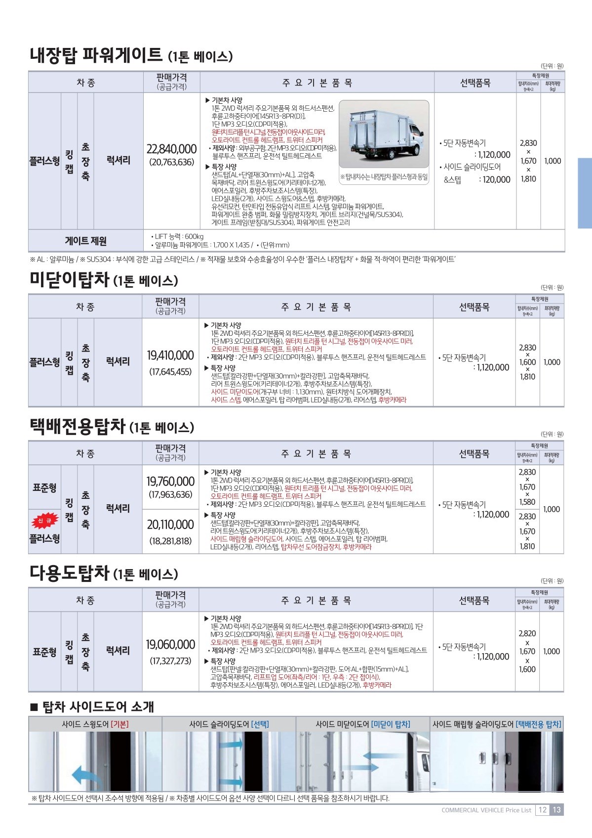 2019 기아 봉고3&봉고3특장차 카탈로그 이미지 - 2943368459_qfadFITR_price_bongo3_13.jpg