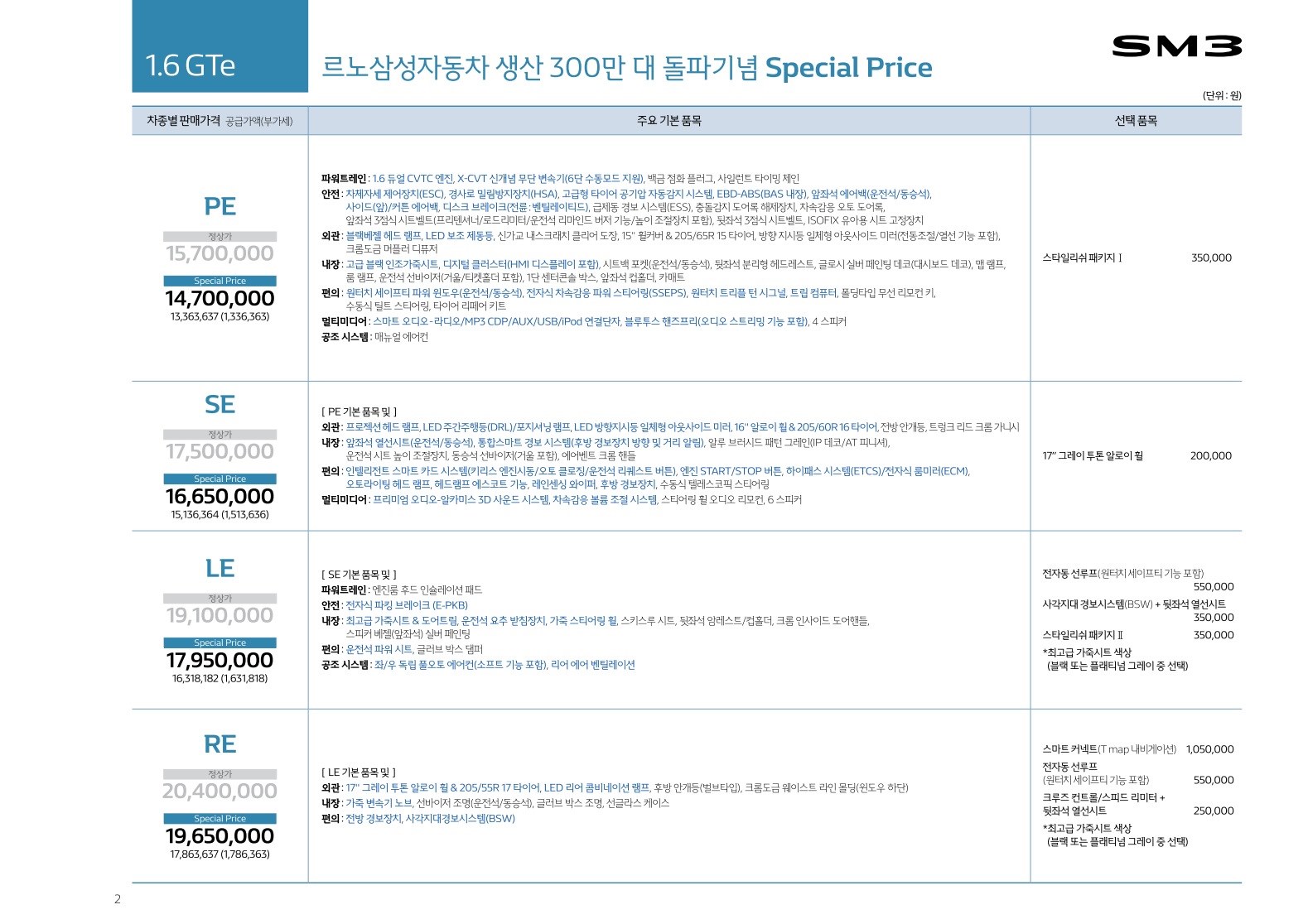 2018 르노 SM3 카탈로그 이미지 - 3696545443_2gamkwh8_price_sm3_201806_01.jpg