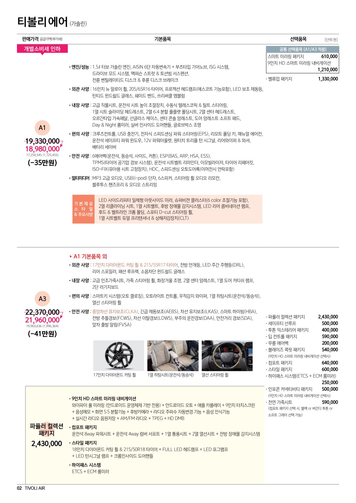 2020 KG모빌리티 티볼리에어 카탈로그 이미지 - 988726878_eQO20NBj_tivoliair_price_2010_01.jpg