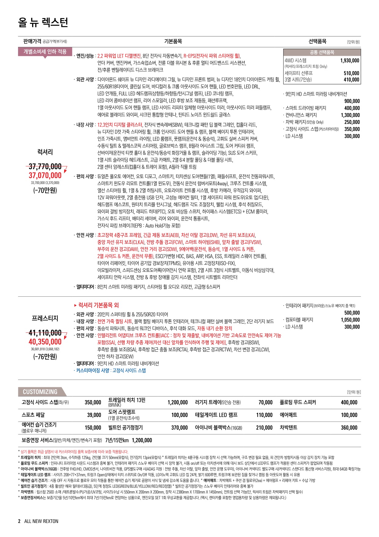 2022 KG모빌리티 렉스턴 카탈로그 이미지 - 33537711_fQTILqDS_allnewrexton_price_2206_1_1_01.jpg