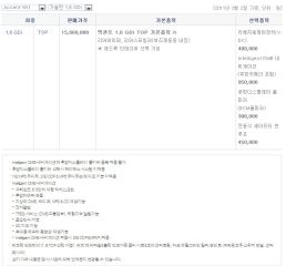 2011 현대 신형엑센트&위트 카탈로그 이미지